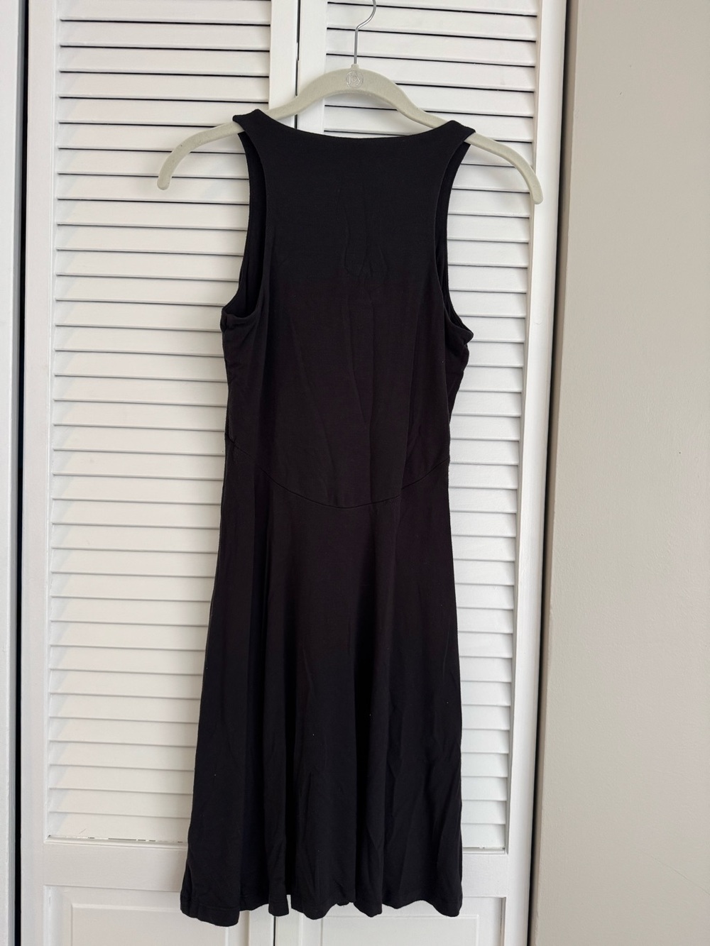 Athleta Classic Black Sleeveless A-Line Dress